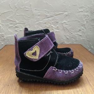 Outbak's Purple/Navy Suede Boots - Toddler 8